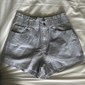 Hollister Blue High Waist Vintage Corduroy Shorts
